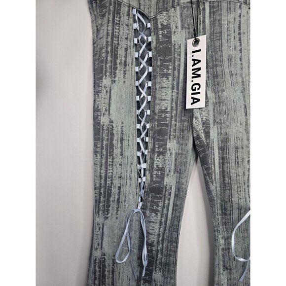 I. AM. GIA Women's MAYBEL Pant Pinstripe Denim Size XL- NEW WITH TAGS - Picture 5 of 16